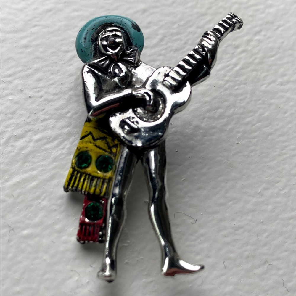 Mariachi Lapel Pin - Taxco Mexico